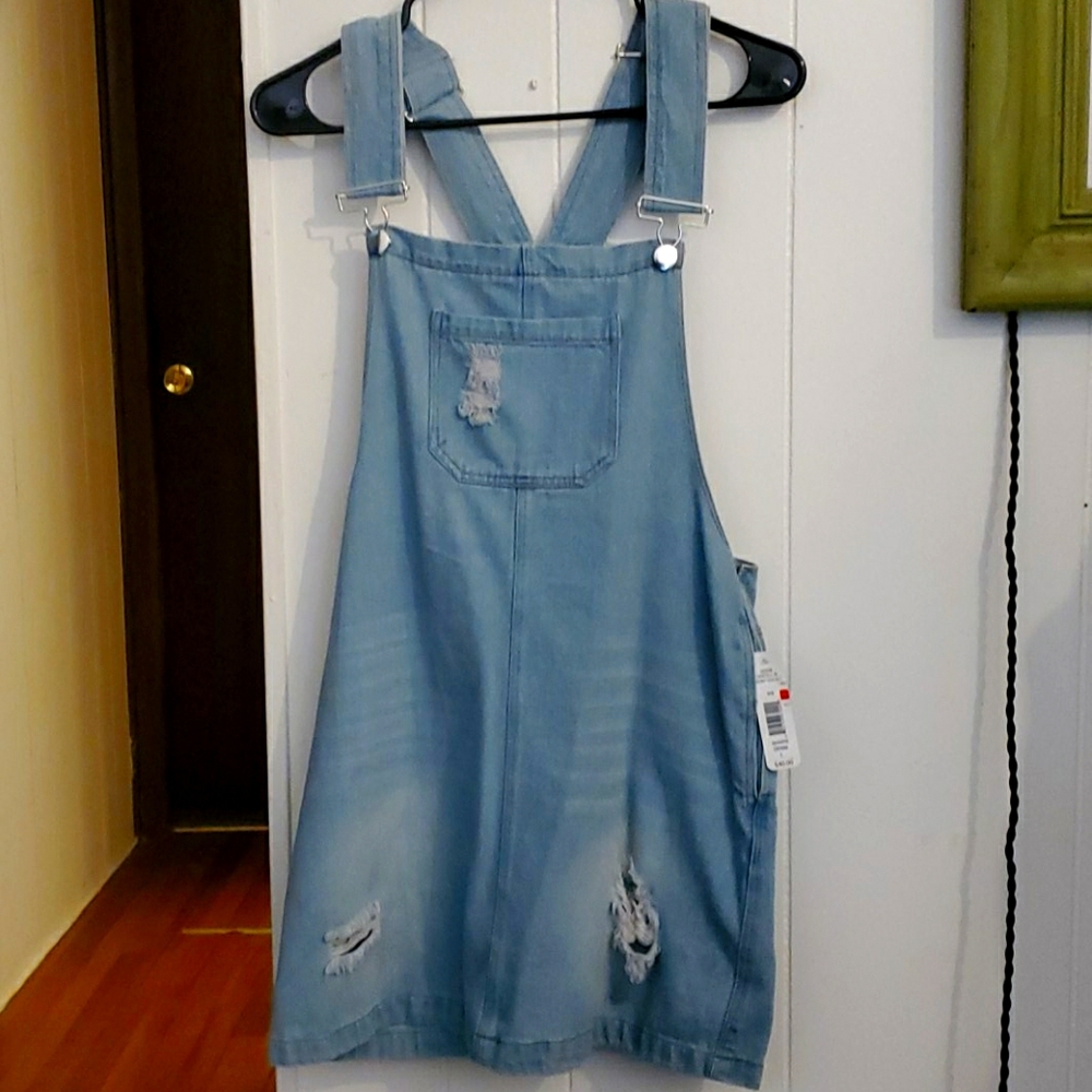 Lightwash Overall Dress